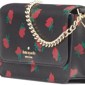 ✅ Kate Spade Madison Rose Toss Printed Small Flap Crossbody Bag ✨NWT